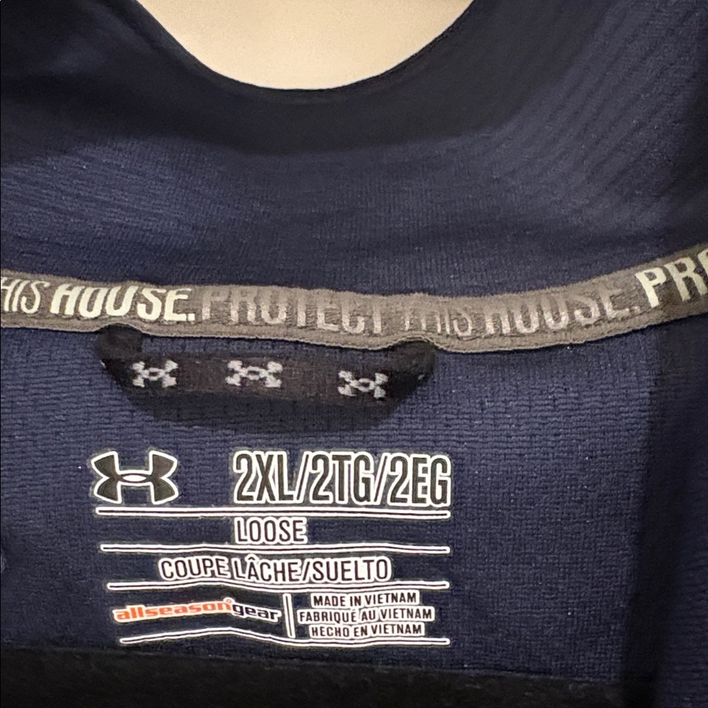 NWT [Under Armour] Auburn Tigers NCAA 1/4 Zip Pullover Sweatshirt Navy Men’s XXL - Picture 12 of 12
